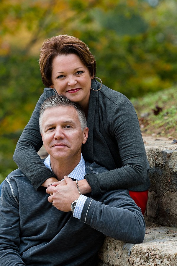 charlotte-fall-family-session-husband-wife.jpg Fall family portriat of husband and wife